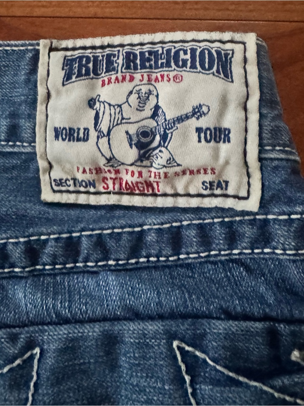 Vintage Joey True Religion Straight Jeans - Indigo Blue Wash